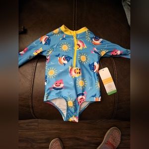 Baby shark swimsuit 12m